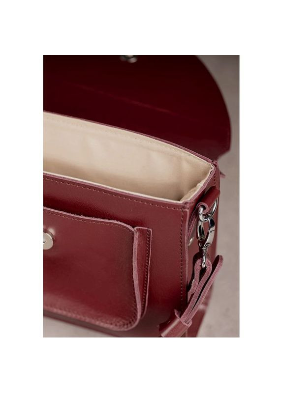 Сумка женская кожаная через плечо Liv бордовая The Wings (302008296)