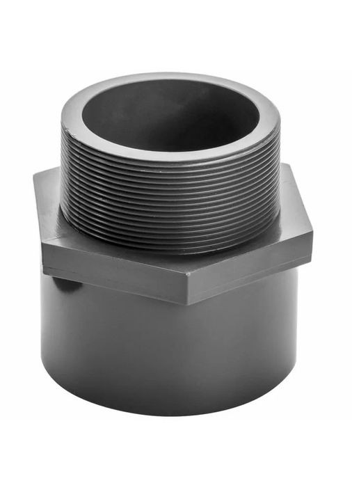 Муфта ПВХ з зовнішньою різьбою, d63х2" AquaViva (370385822)