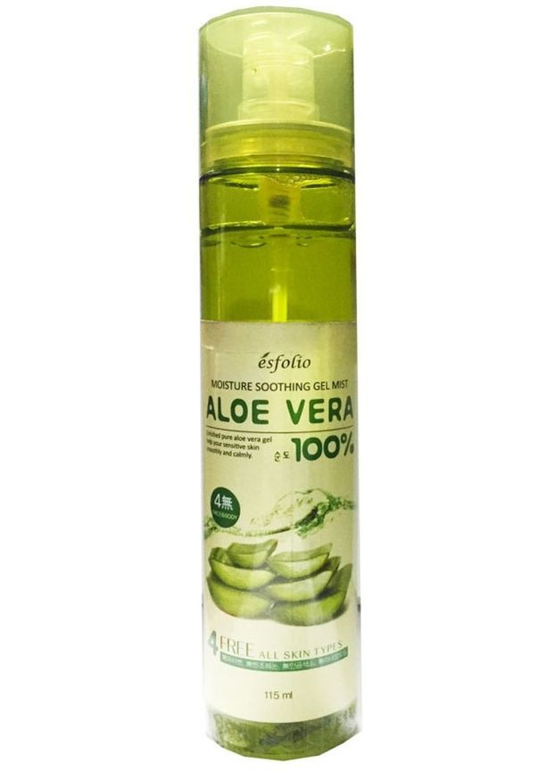 Esfolio Заспокійливий гель-міст із алое Moisture Soothing Gel Mist Aloe Vera 90% Purity 120ml (2-730551) — Крем, Південна Корея (369792341)