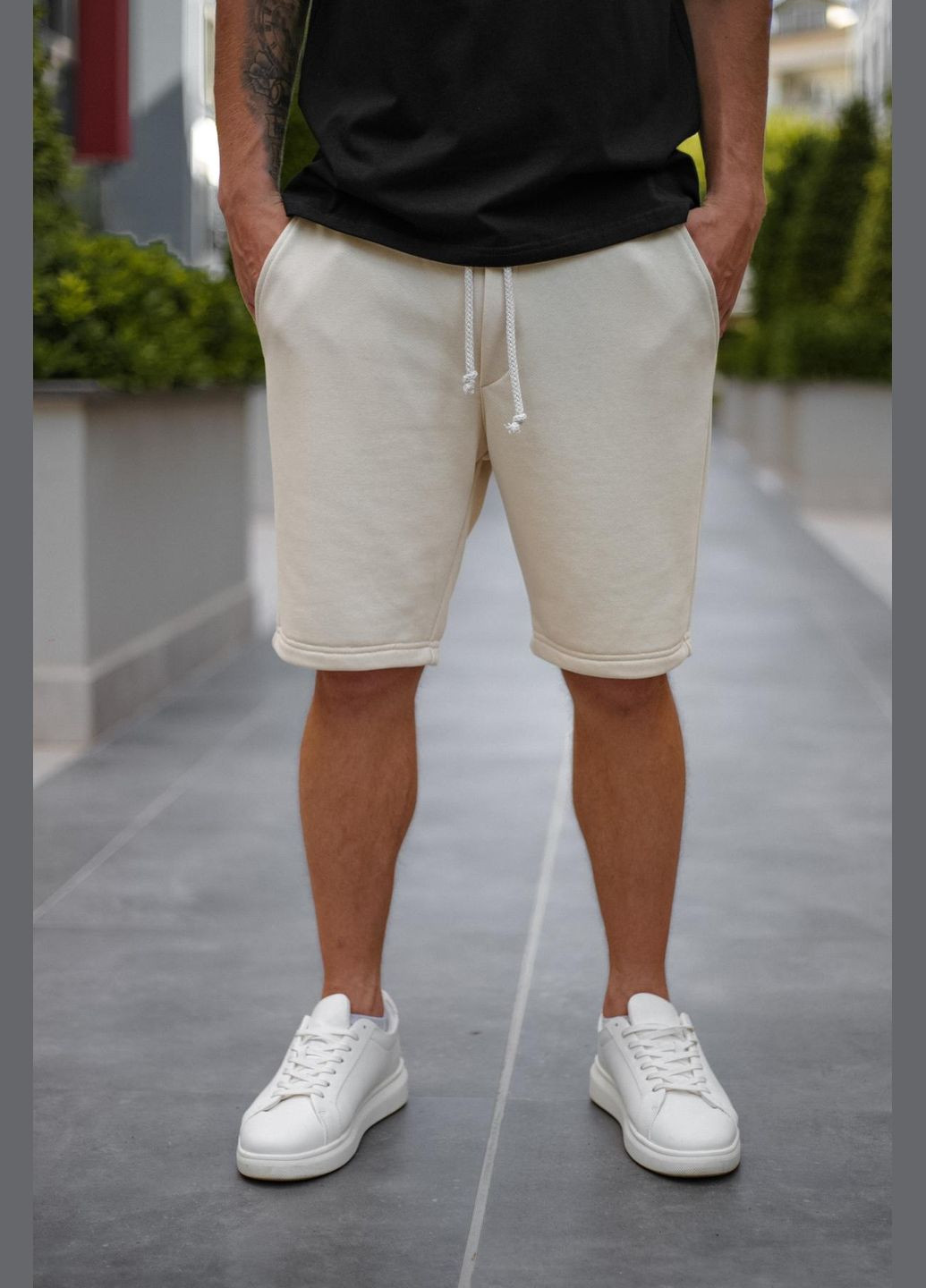 Чоловічі шорти бежеві – мінімалізм, комфорт і стиль на кожен день Intruder Temp (359381140)