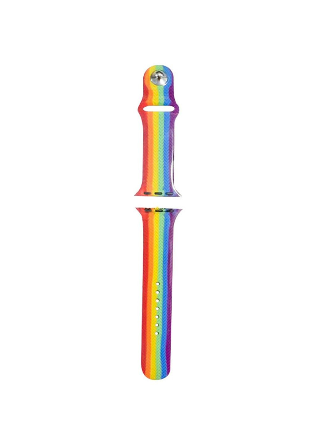 Силиконовый ремешок Rainbow для Apple watch 42mm / 44mm Epik (294844267)