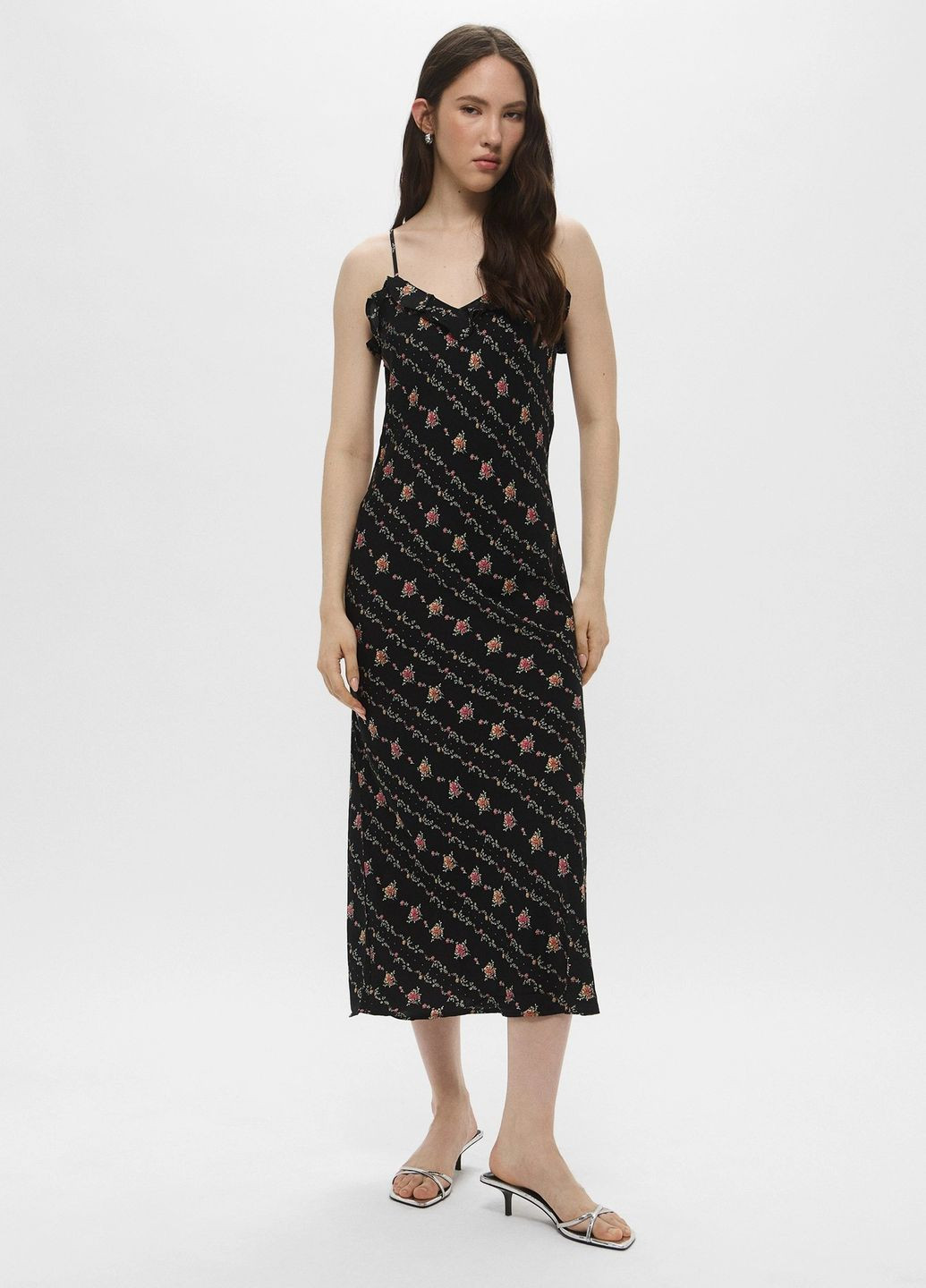 Летний женский сарафан из вискозы H&M однотонный