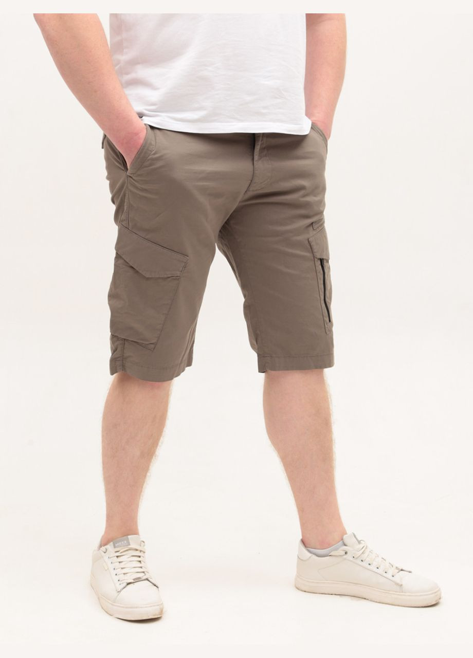 Шорти чоловічі коричневі з кишенями Wise Пряма (333155267)