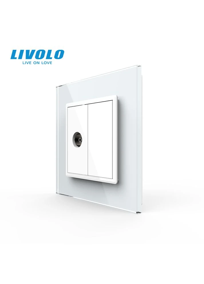 Розетка телевізійна скло (VL-C791V-11) Livolo (375457074)