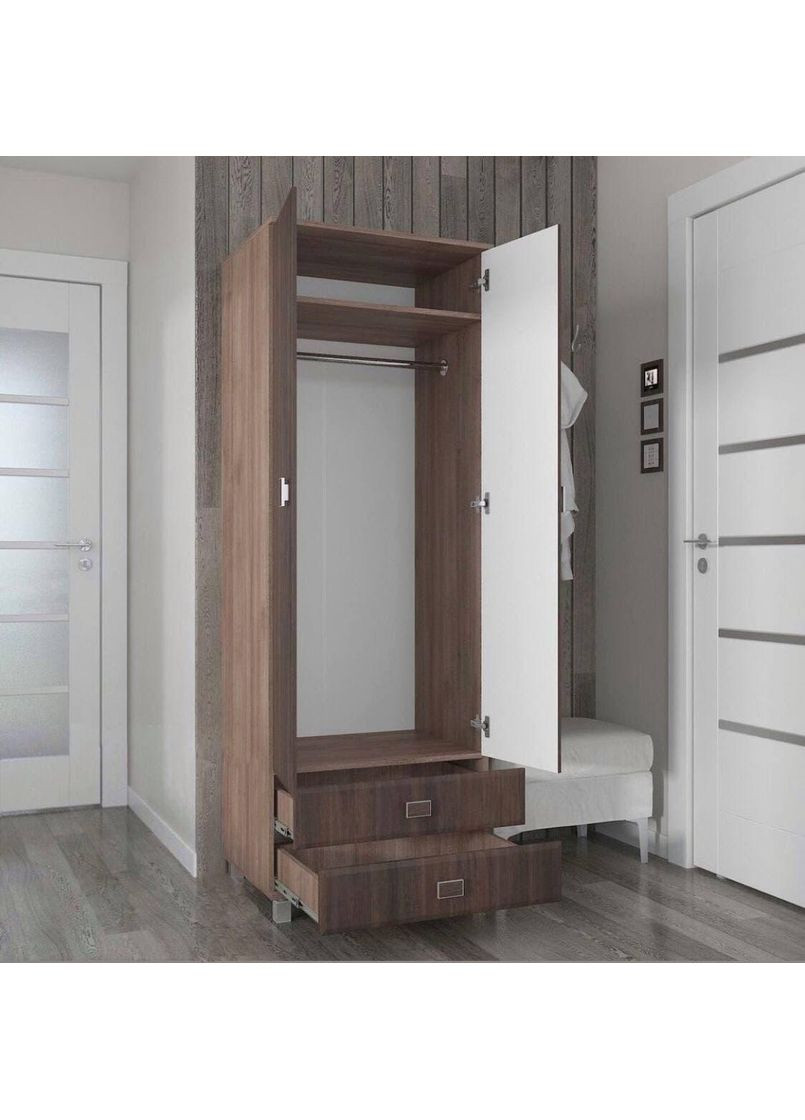 Шафа зі штангою, полицею та 2 шухлядами S-1461 Біла No Brand (371909778)