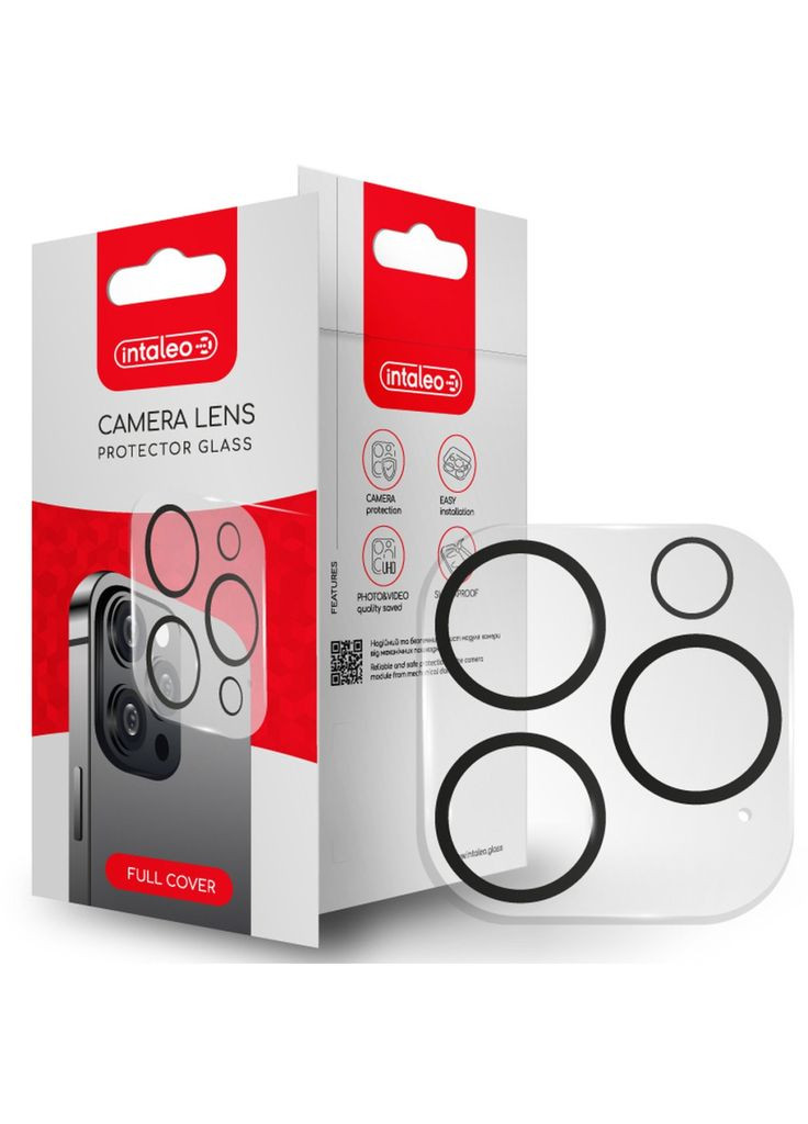 Скло захисне (m468778) Intaleo Camera Lens Apple Iphone 14 Pro/14 Pro Max Black (367071678)
