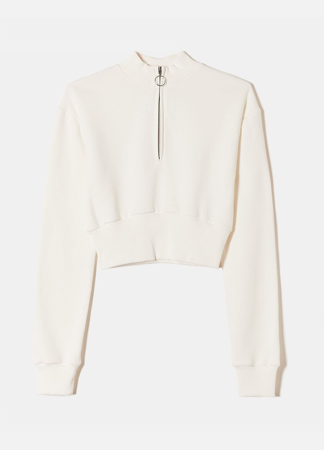 Белый свитшот Tally Weijl однотонный (311947471)