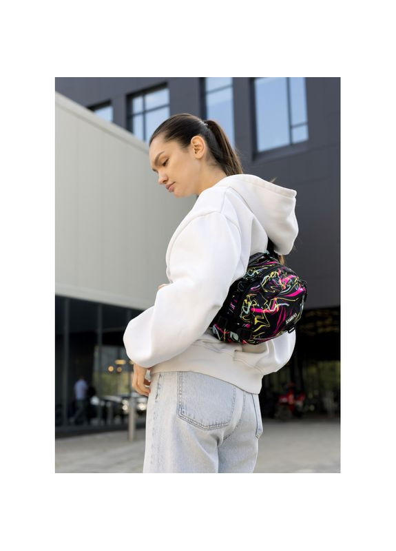 Женская сумка через плечо бананка Flex Pro принт "ABSTRACT" Sambag (331532775)
