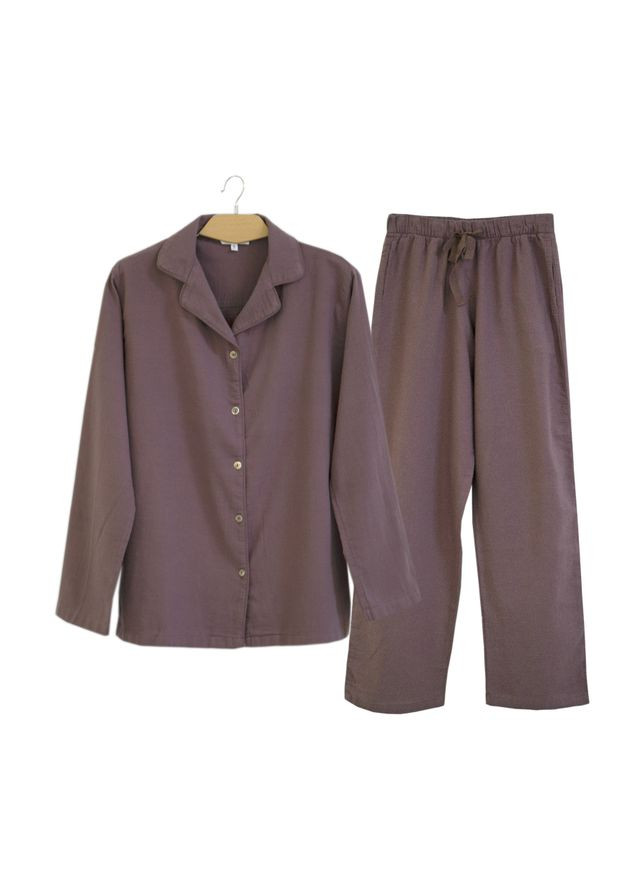 Сливовая всесезон пижама женская home - porta сливовый s рубашка + брюки Lotus