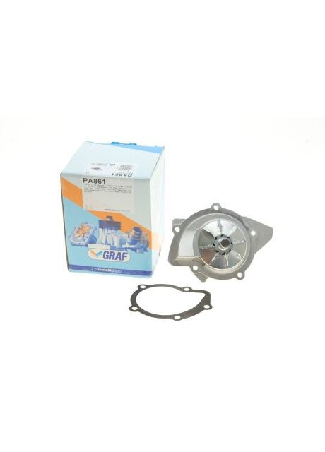 Помпа води Citroen C4-C8/Jumpy 2.0-2.2HDi/Fiat Scudo 2.0D/Ford Focus 2.0TDCI 01- (19z)(B/B)(8лоп) PA861 UA63 Graf (345757449)