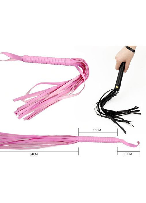 Батіг для рольових ігор "Sexy" - Чорний - Садомазо - (372734475)