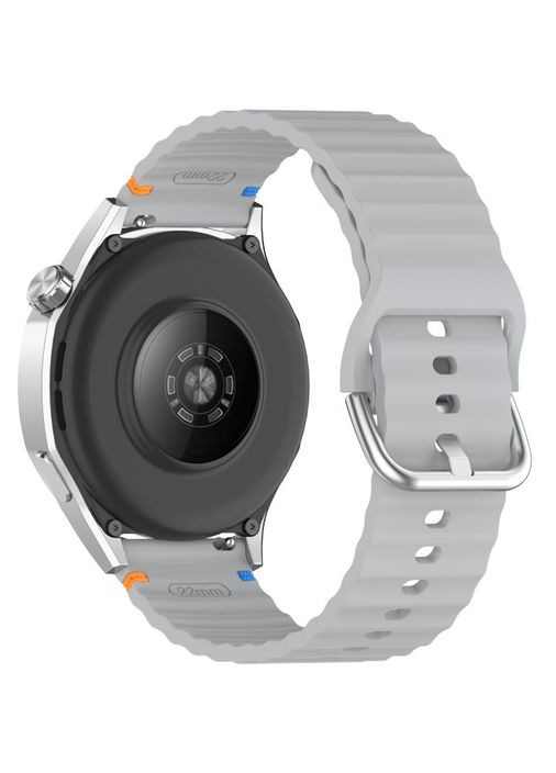 Ремінець Ribbed Tape 22mm для Samsung Galaxy Watch/Gear S3 Classic/Frontier Lite Gray (714277) BeCover (374118516)