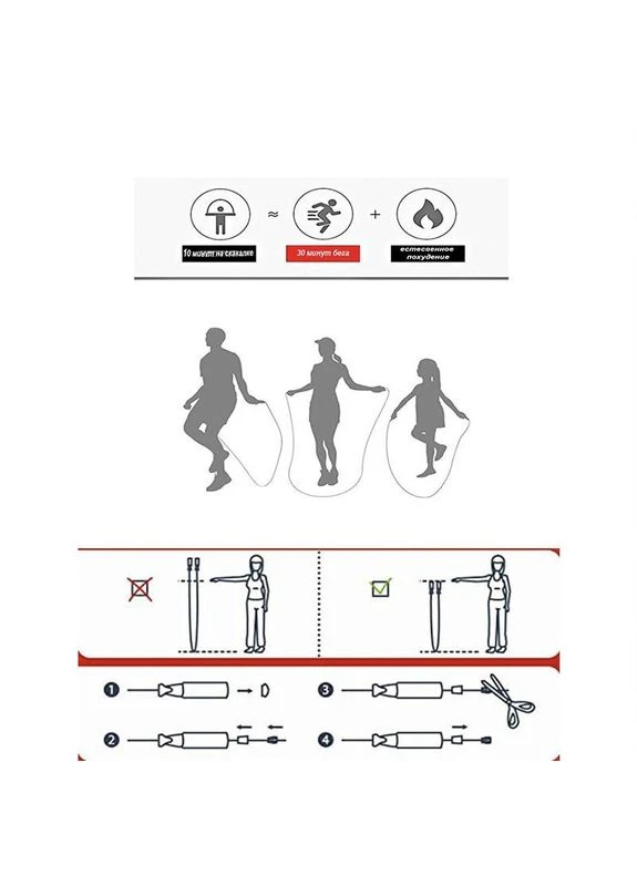 Скакалка с подшипником "Basic" TI-R-5102G 3 м No Brand (329896240)
