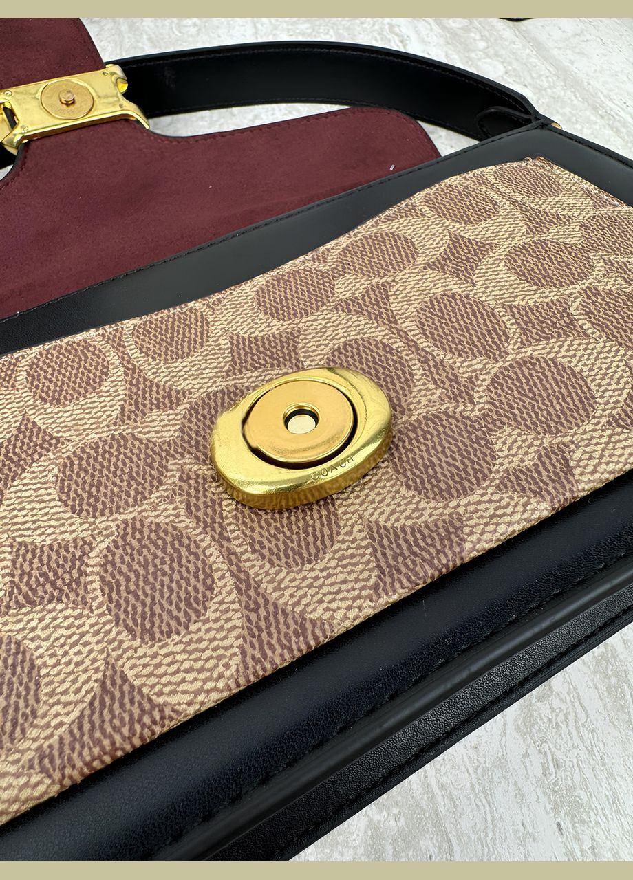 Женская сумка черно-бежевый через плечо No Brand (322464523)