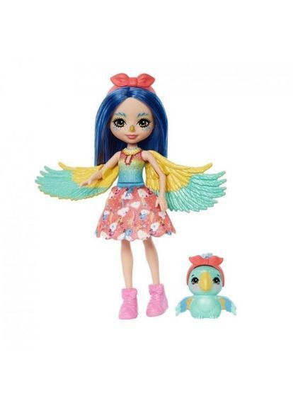 Лялька Папужка Пріта з улюбленцем, 15 см () Enchantimals HHB89 (370499173)