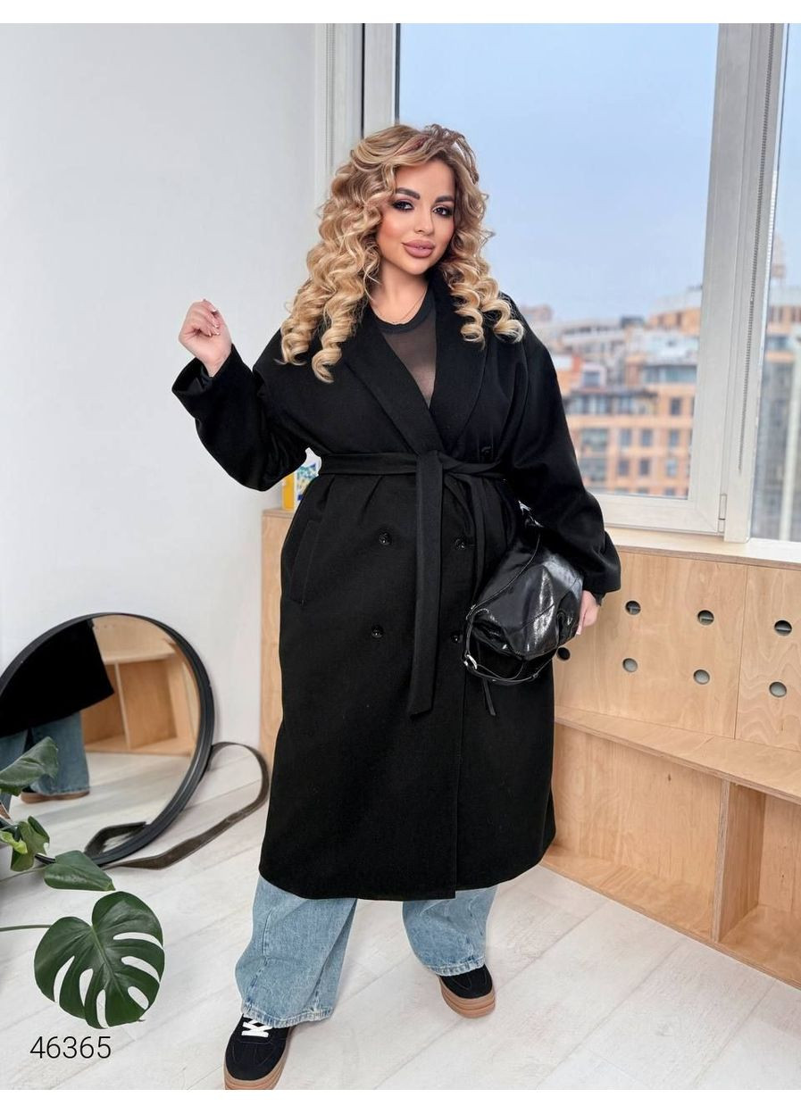 Черное демисезонное Пальто женское Byron
