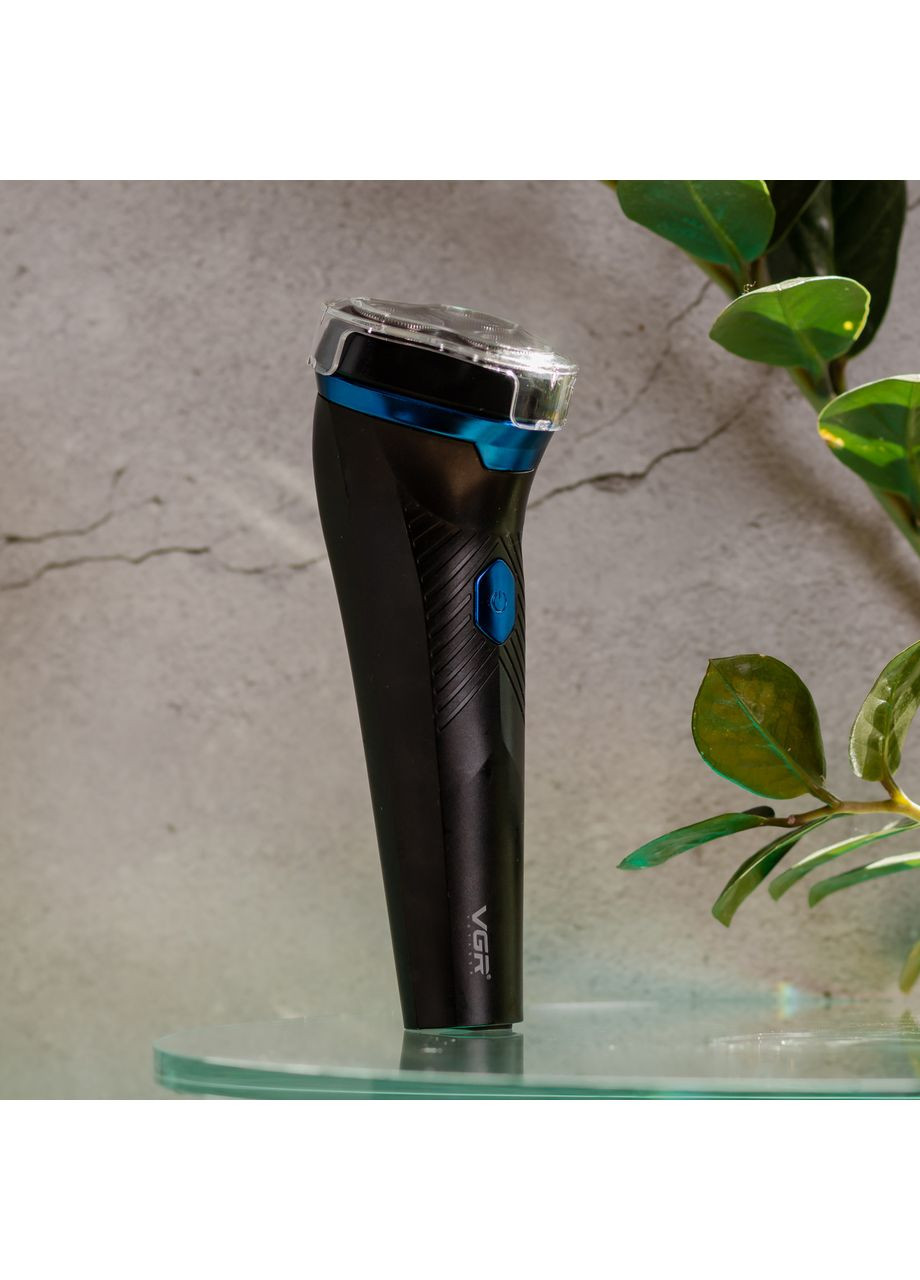 Електробритва для чоловіків роторна для вологого та сухого гоління з дисплеєм V-314 VGR (351432107)