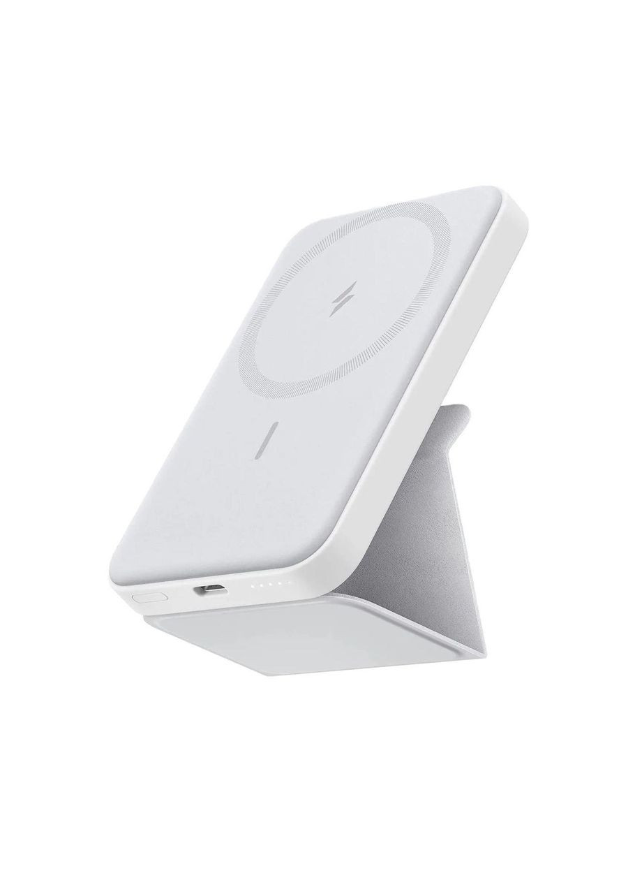 Магнітний павербанк 621 MagGo 5000 mAh 12W з бездротовою зарядкою та підставкою Anker (349824341)