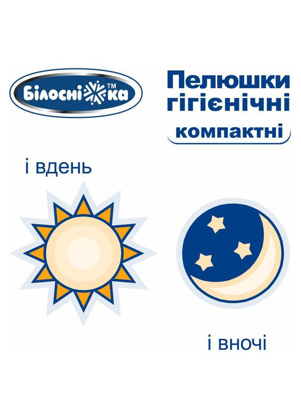 Пелюшки гігієнічні Компактні, 60х60 см, 120 шт. Білосніжка (328309294)