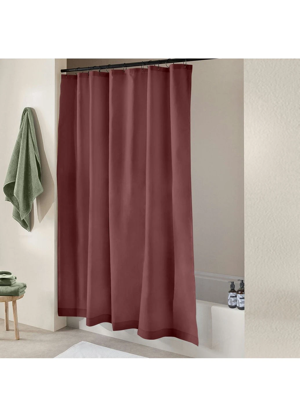 Шторка для душу та ванної з кільцями 180х180 MARSALA (4822052435182) Cosas (393209281)