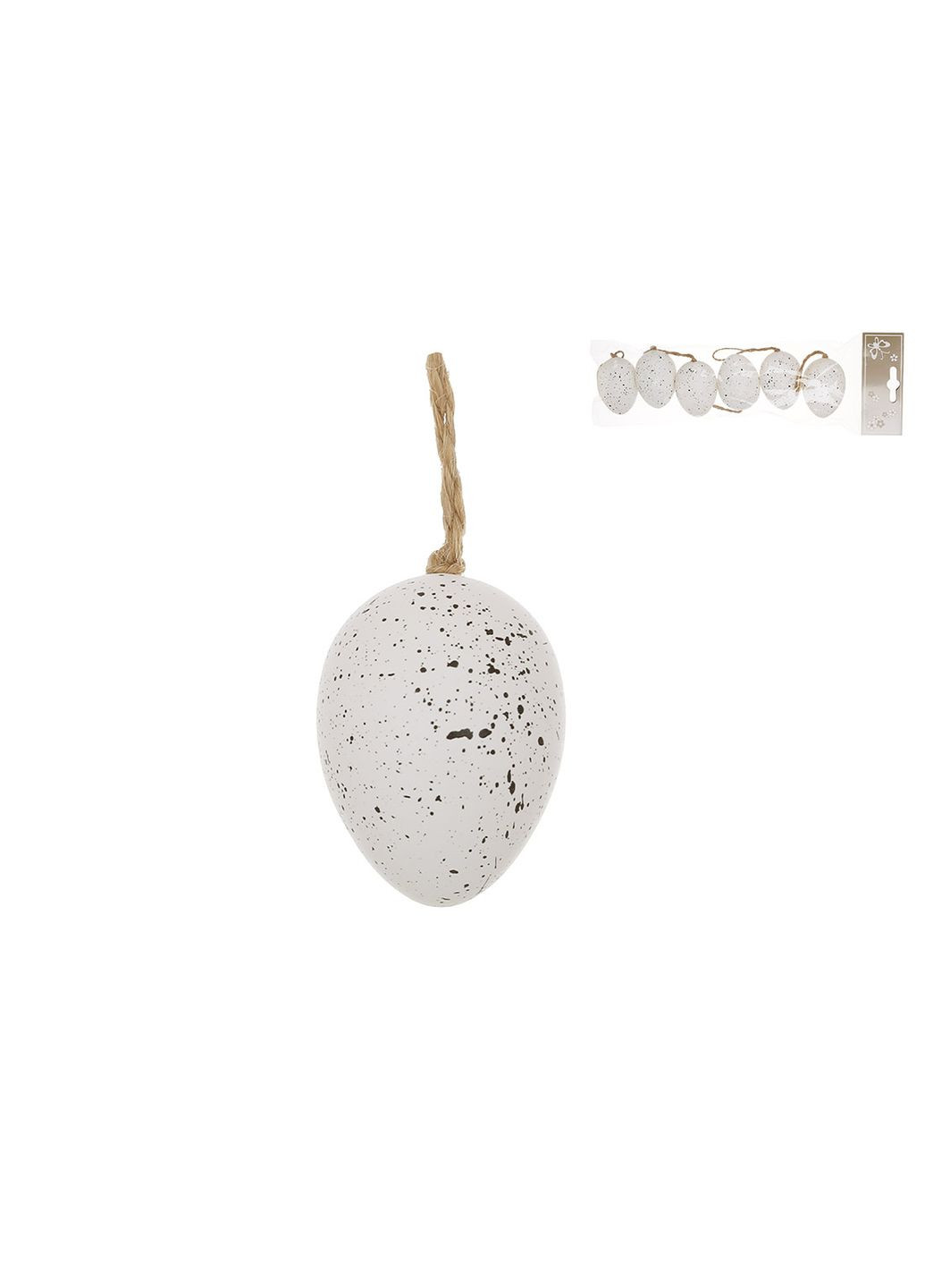 Набір (6 шт) великодніх підвісок Яйце, 4*6см No Brand (317365521)