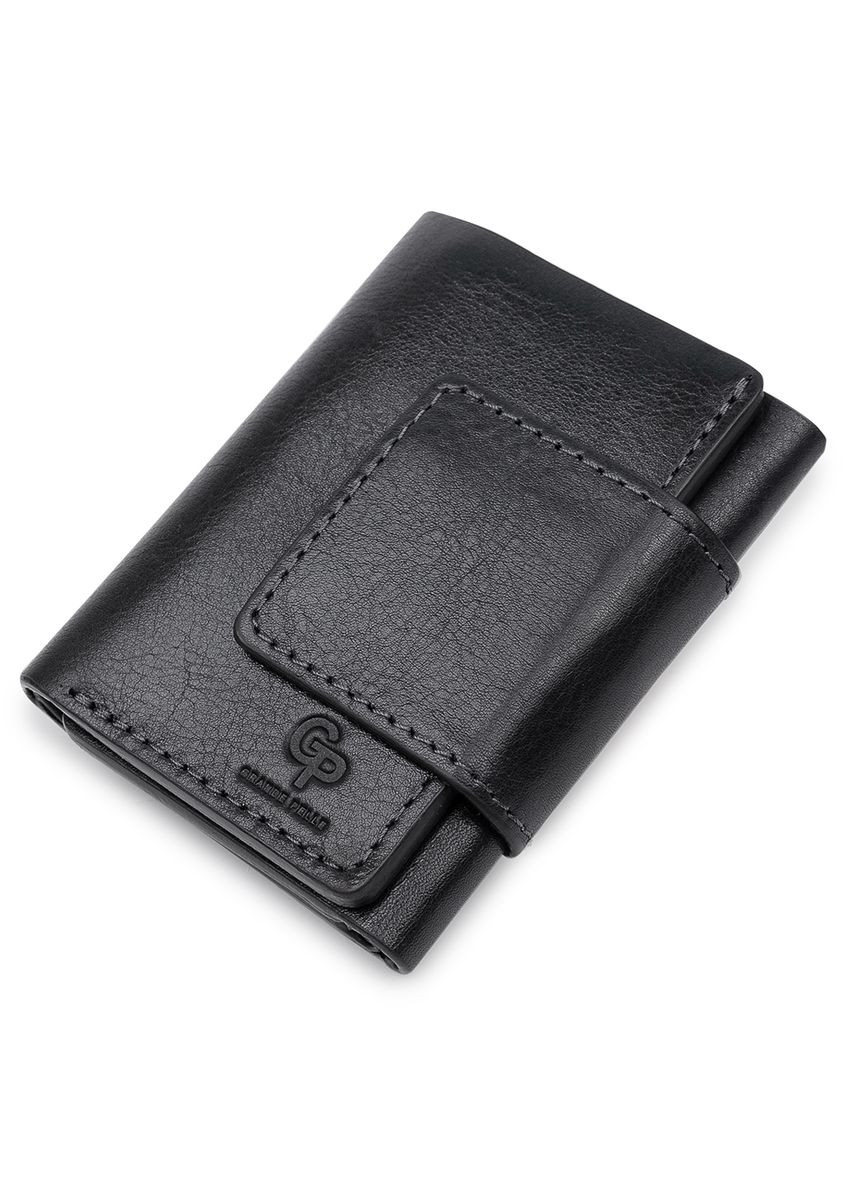 Шкіряний портмоне для документів чоловічий 11511 Синій Grande Pelle (306882040)