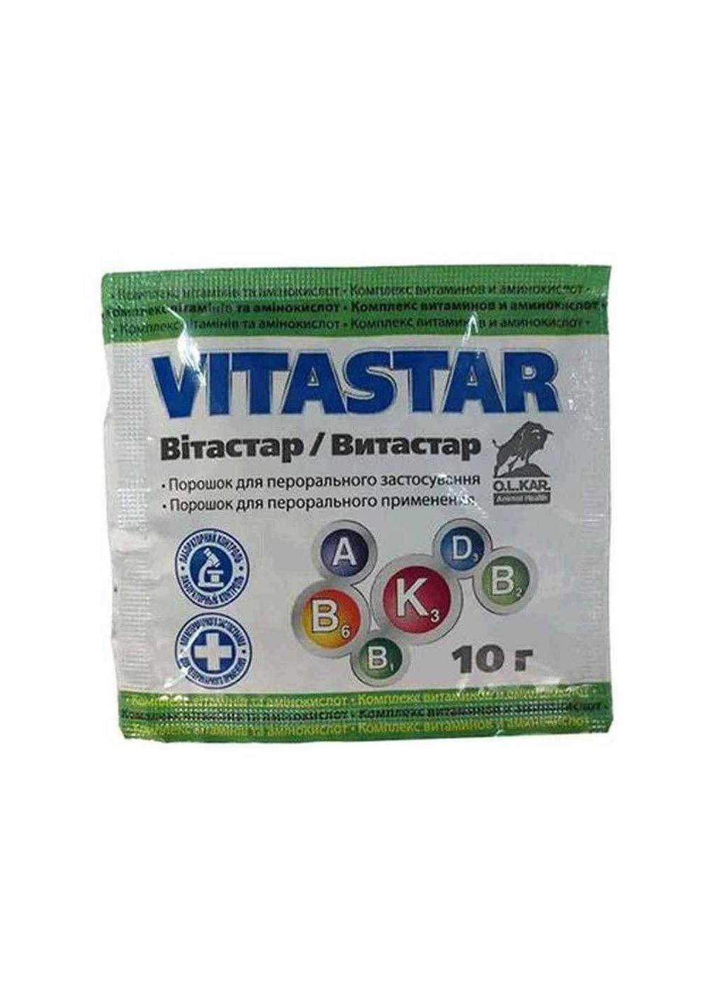 Комплекс вітамінів Вітастар 10г (ганаміновіт) ТМ O.L.KAR (335403671)