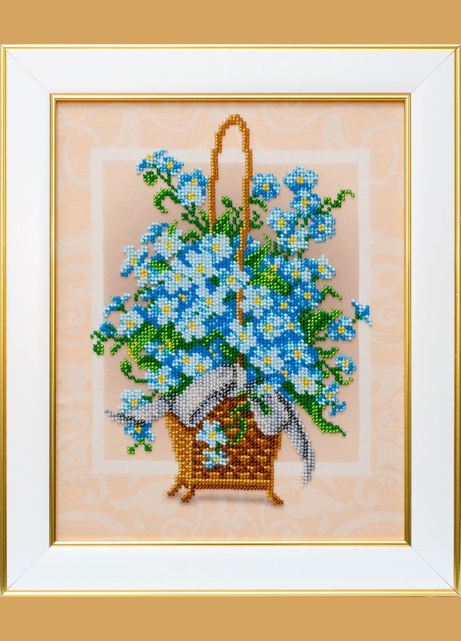 Набір для вишивки бісером "Букет незабудок", 21x27 см No Brand (340485815)