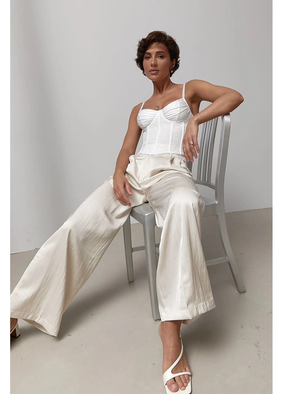 Розкішний мереживний корсет на бретелях Lurex (389625707)