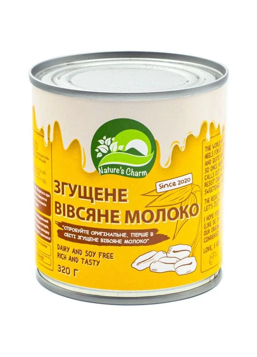 Вівсяне згущене молоко Nature's Charm 320г No Brand (387216349)