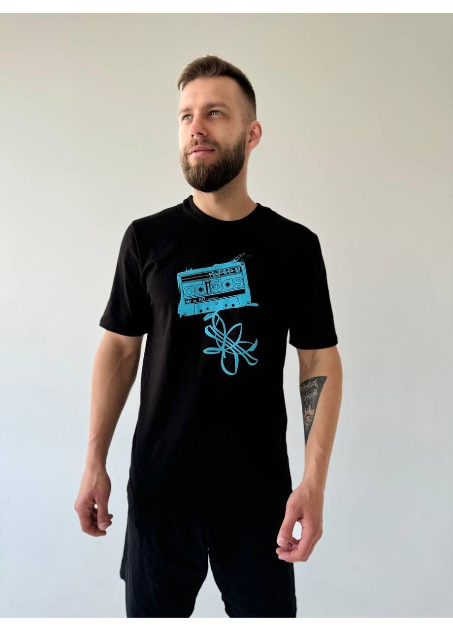 Чорна футболка чорна No Brand Футболка