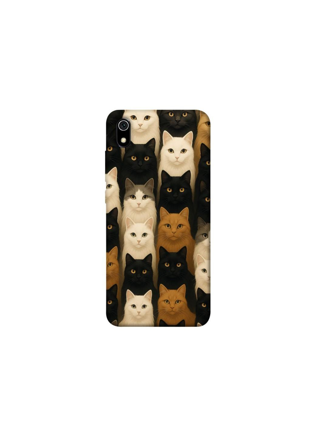 Чохол на Xiaomi Redmi 7A Colorful Cat Collage Frontalka (352227400)