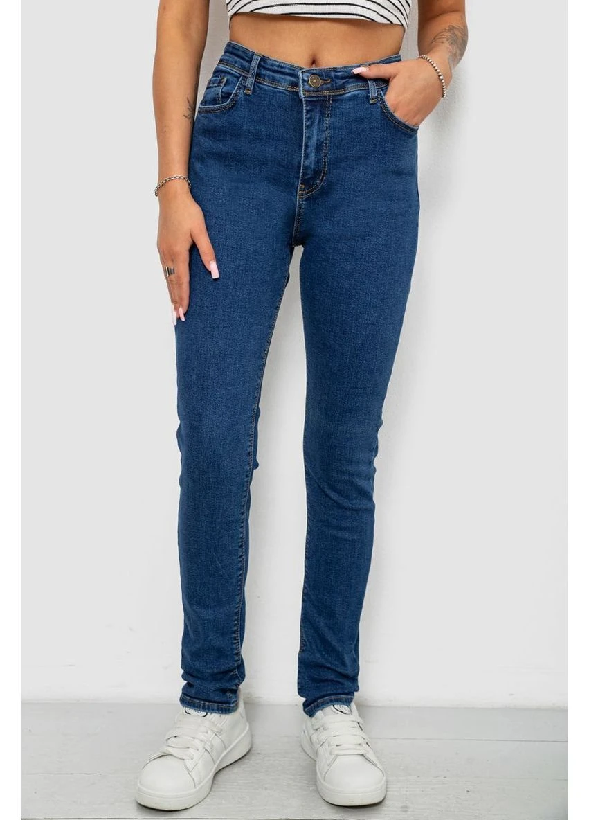 Джинсы женские однотонные Skinny 244R2001-B Ager - (401617821)