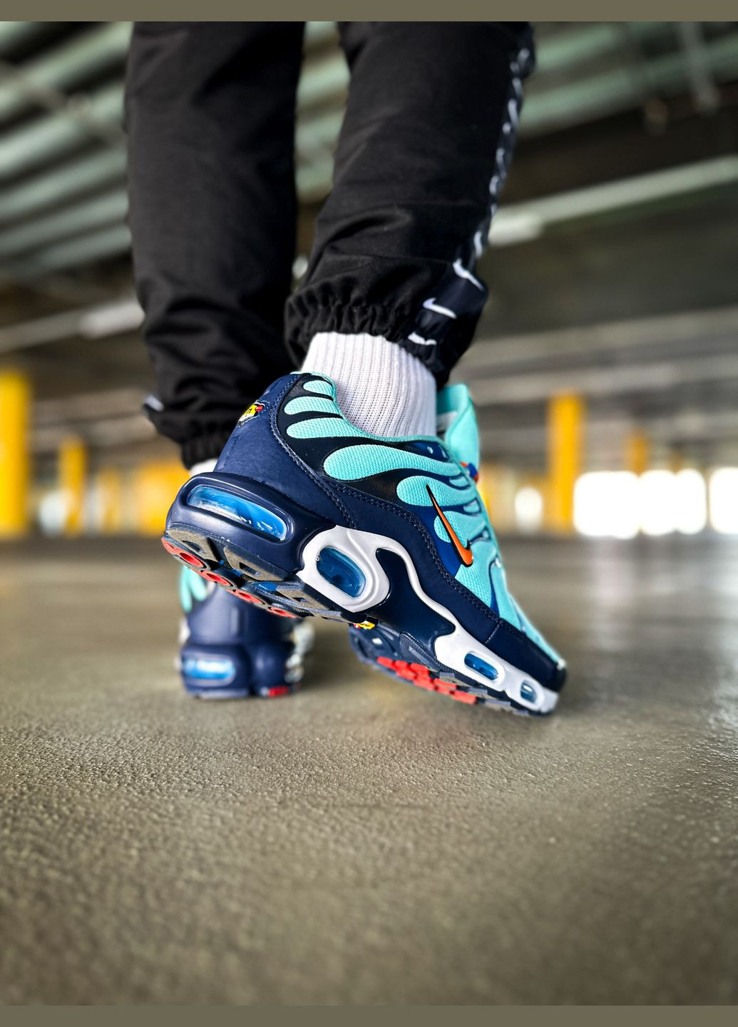 Синій Осінні кросівки чоловічі nike air max tn plus blue \ найк аір макс тн плюс сині No Brand
