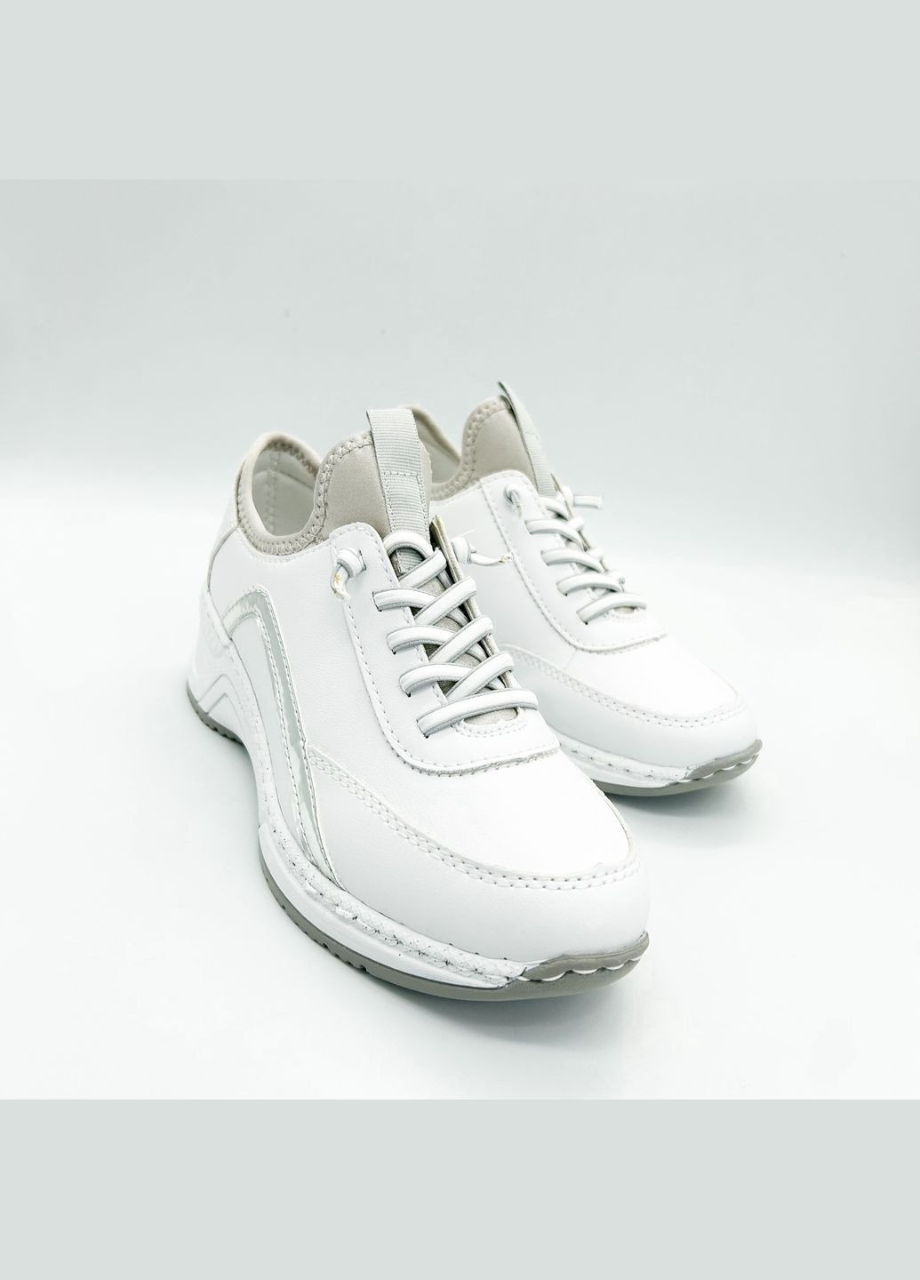 Белые всесезонные кроссовки (р) кожа 0-1-1-n-4351-80 Rieker