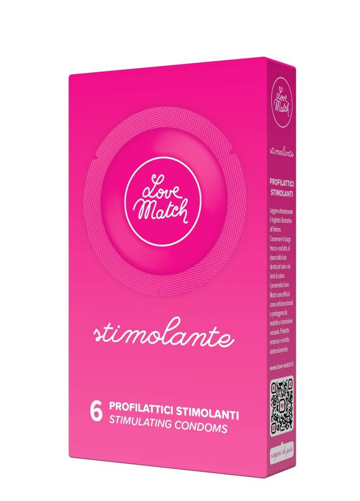 Презервативы - Stimolante (Ribs&Dots), 6 шт. Love Match (340272627)