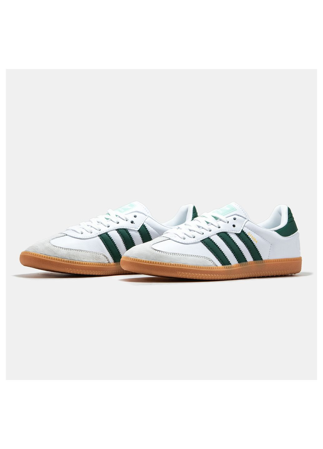Белые демисезонные кроссовки мужские vegan, вьетнам adidas Samba