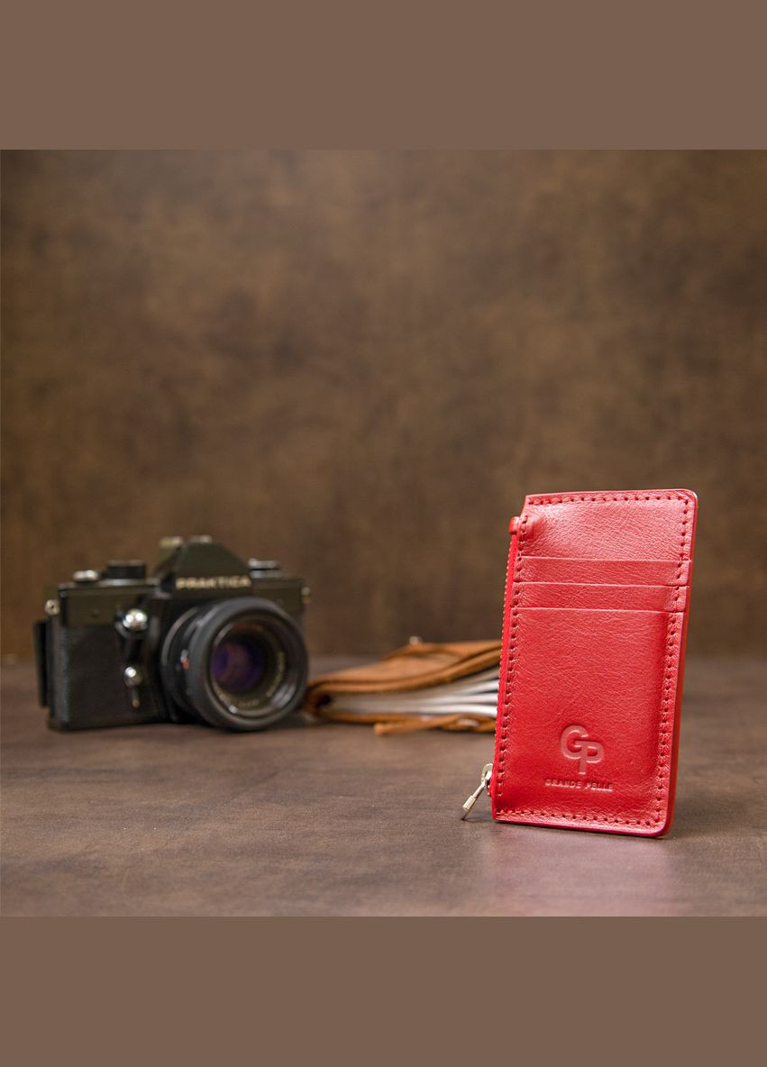 Яркий кожаный картхолдер 11497 Grande Pelle (362418471)