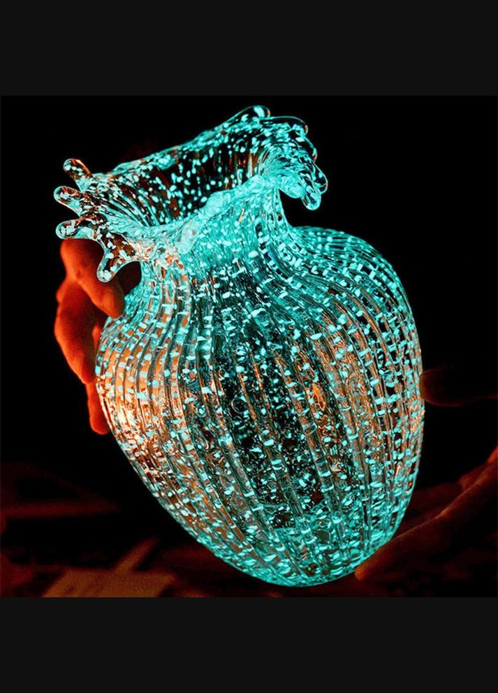 Стеклянная светящаяся в темноте ваза для цветов, Avatar 21см More (300522963)