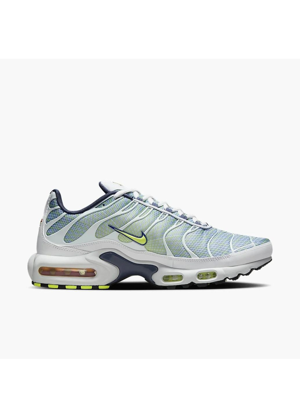 Білі кросівки чоловічі air max plus white/light blue Nike