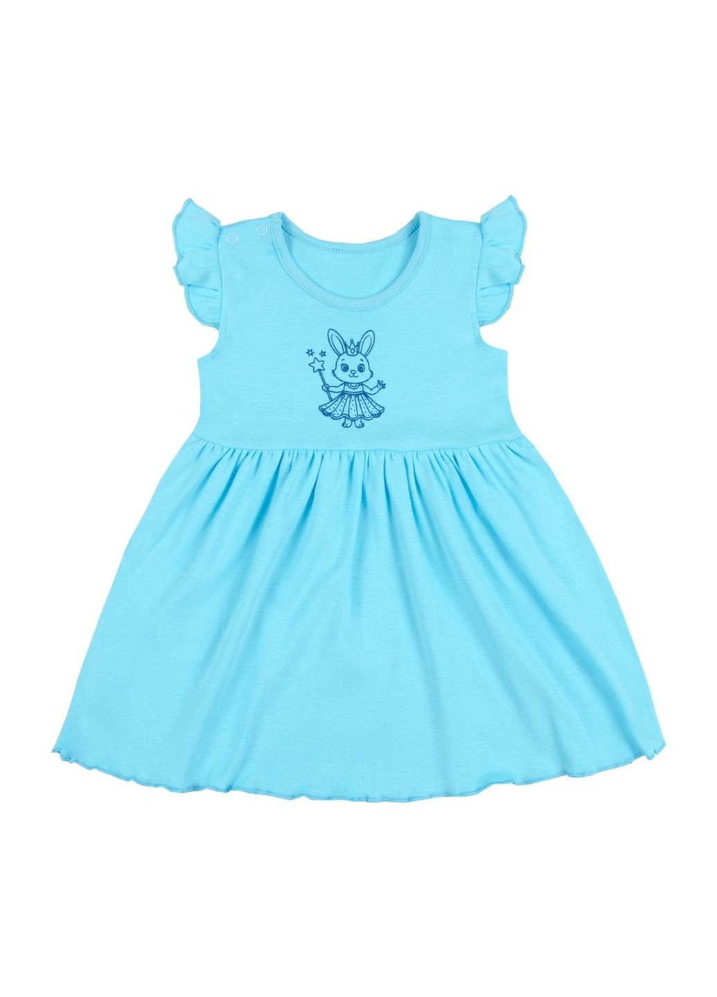 Голубое платье для девочки pl-25-4 летнее GABBI (333653699)