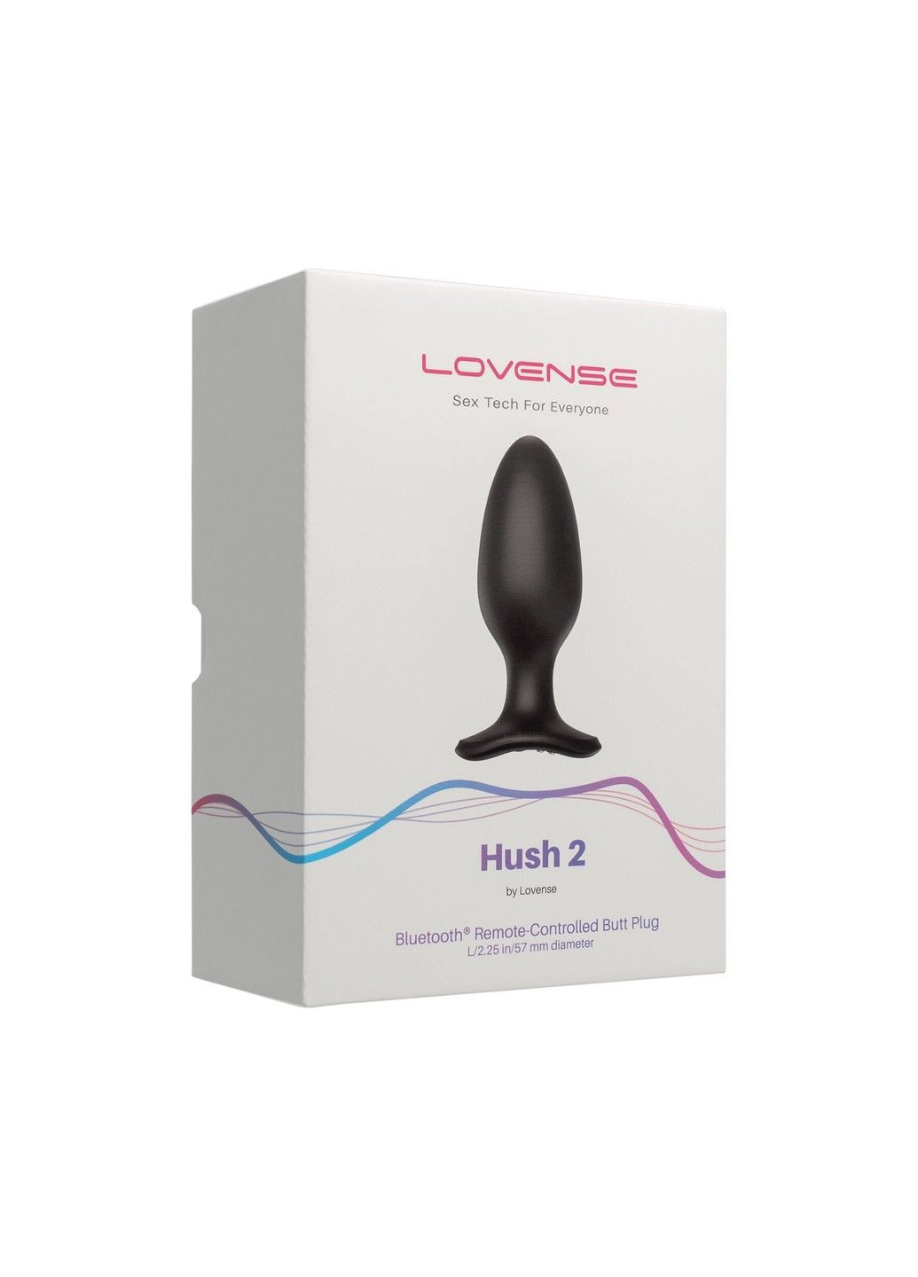 Анальна смарт-вібропробка Hush 2, розмір L Lovense (339866054)