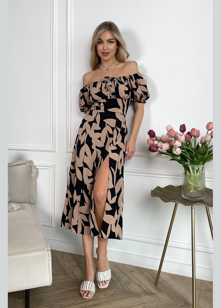 Летний женский сарафан Verso с абстрактным узором