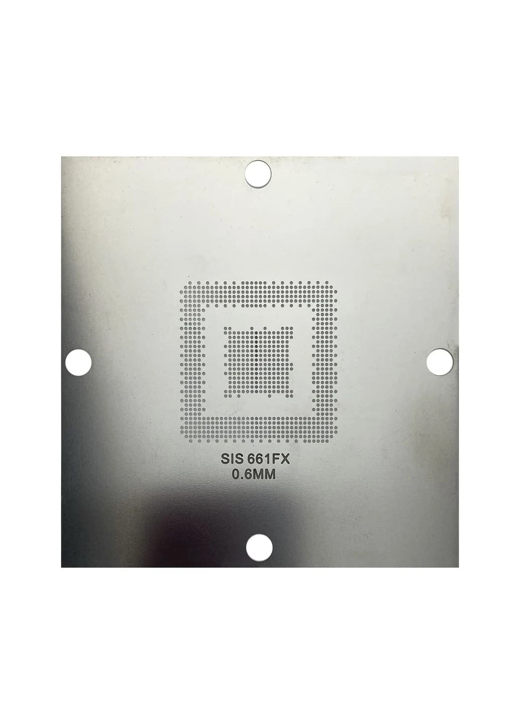 Трафарет прямого нагрева BGA SIS 661FX (0.60 mm) 90 x 90 mm No Brand (322567754)
