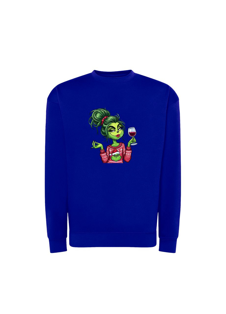 Синій новорічний світшот з принтом "красуюсь і бісю". the grinch (10719930512) ТiШОТКА (368566744)