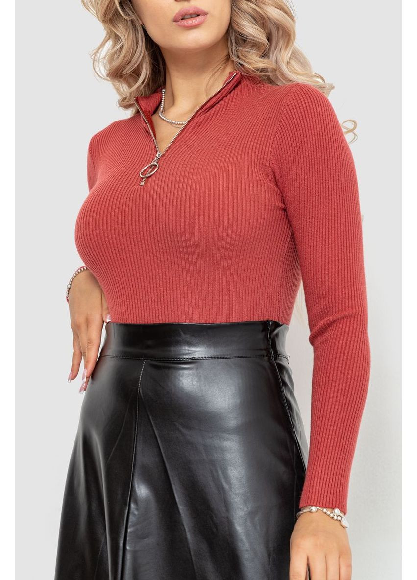 Женская кофта на молнии в рубчик, 204R041 Ager (362538689)