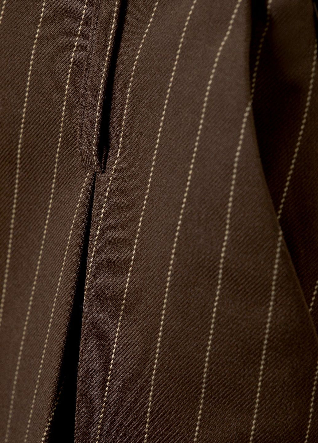 Темно-коричневая кэжуал в полоску юбка H&M