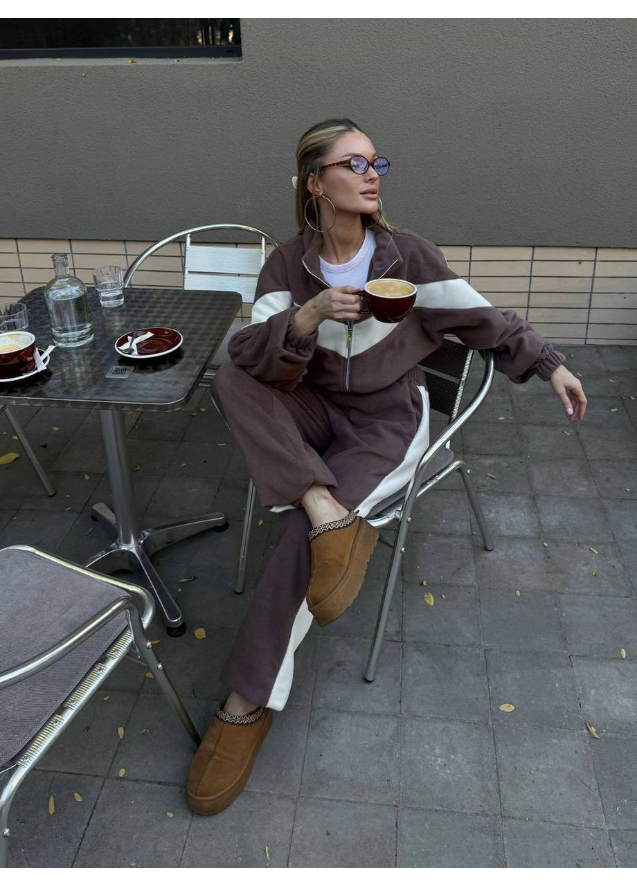 Спортивный костюм из двустороннего флиса (Турция) • стильные акцентные вставки • ЗАМЕРЫ В ОПИСАНИИ GD/GL Модний простір (370853863)