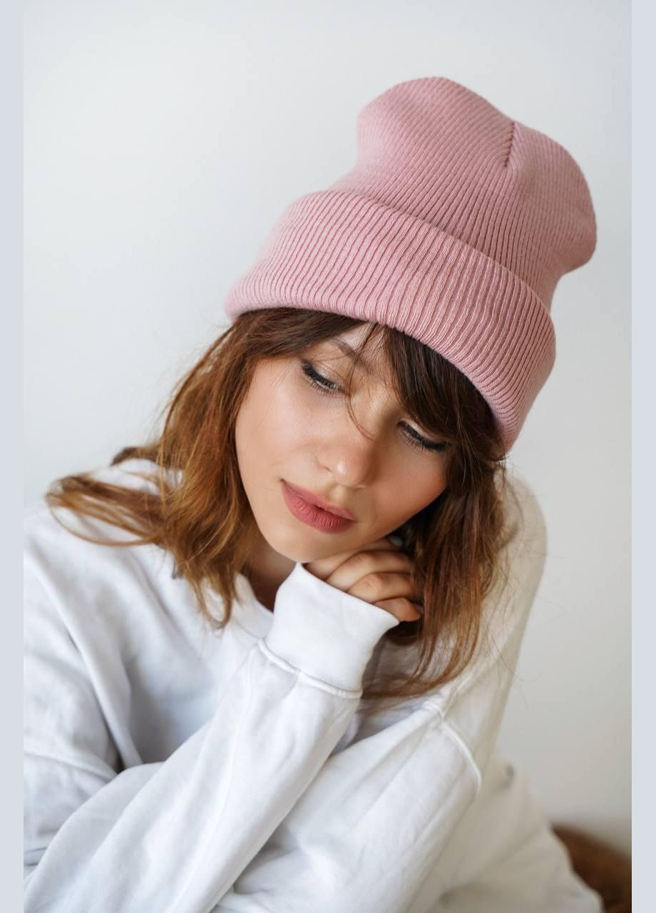 Шапка женская - бини, однотонная, мягкая и удобная JUGO SLOBO STREET (304028326)