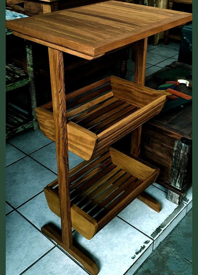 Стелаж для овочів і фруктів з дерева Оротангі мускат (ЯХТ-012207) No Brand (327847206)